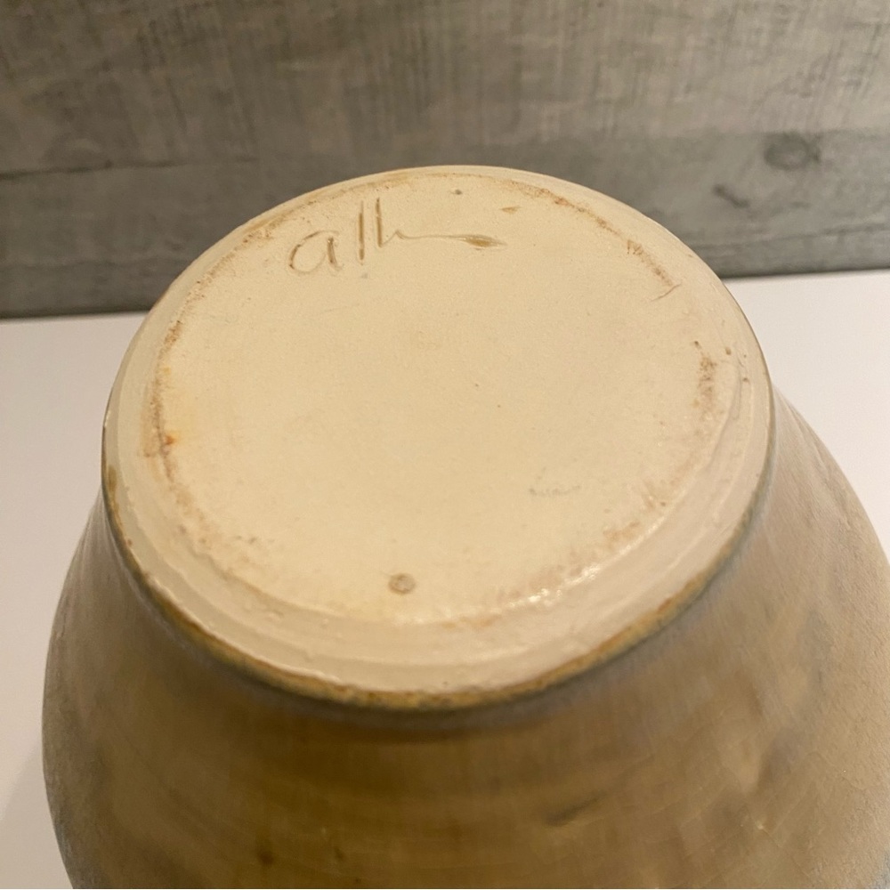 Large Glazed Dripped Pottery Vase 8” H - Picture 2 of 7